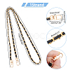 Zinc Alloy with PU Leather Chain Bag Strap AJEW-WH0472-65KCG-3