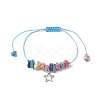3Pcs 3 Style Moon & Star & Sun Charm Bracelets Set BJEW-JB09937-4