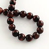 Natural Red Tiger Eye Round Gemstone Beads Strands G-R256-6mm-2