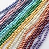 Baking Painted Textured Glass Pearl Beads X-DGLA-S112-8mm-M-2