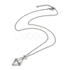 Crystal Cage Holder Necklace NJEW-JN04602-01-5