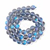 Synthetic Moonstone Beads Strands G-E573-01B-01-2