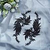 Gorgecraft 4Pcs 2 Style Leaf Computerized Embroidery Cloth Iron on/Sew on Patches DIY-GF0005-33B-5