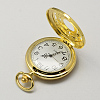 Vintage Hollow Flat Round Zinc Alloy Quartz Watch Heads for Pocket Watch Pendant Necklace Making WACH-R005-31-3
