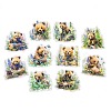 Animal Waterproof PET Stickers Set DIY-G118-03F-1