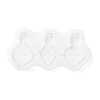 DIY Round & Rhombus & Heart Bottle Pendant Silicone Molds X-DIY-E036-13-2