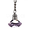 Diamond Shape Faceted Glass Keychain KEYC-F032-A05-2