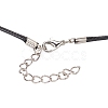 Waxed Cord Necklace Making X-NCOR-T001-01-3