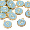 Golden Plated Alloy Enamel Charms X-ENAM-S118-04P-4