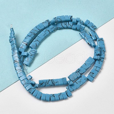 Synthetic Turquoise Beads Strands G-Z045-A23-01-1