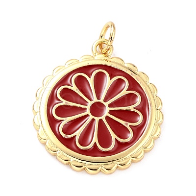 Real 18K Gold Plated Brass Pendants X-KK-L206-013G-02-1