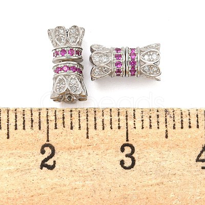 925 Sterling Silver with Rhinestone Screw Clasps STER-B005-39A-P-1