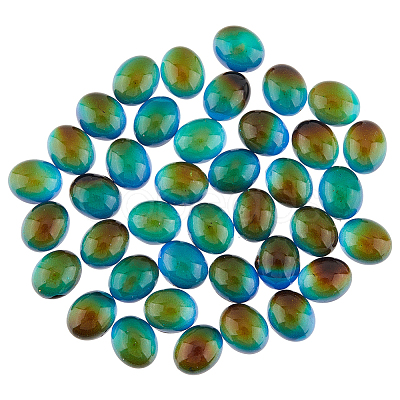 SUPERFINDINGS Translucent Glass Cabochons GLAA-FH0001-54-1