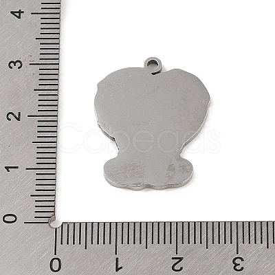 Non-Tarnish 304 Stainless Steel Pendants STAS-C095-24P-1