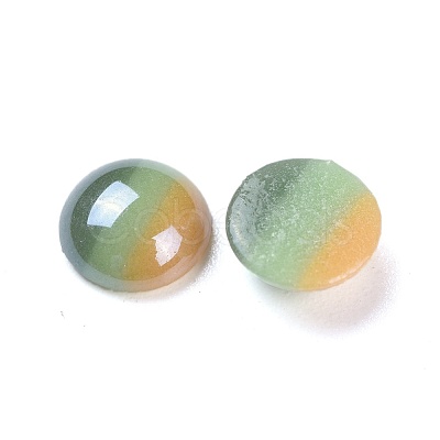 Opaque Glass Cabochons GGLA-S038-12O-8mm-1