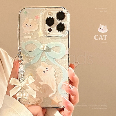 Cute Cartoon Cat TPU Plastic Mobile Phone Cover PW-WGF333E-11-1