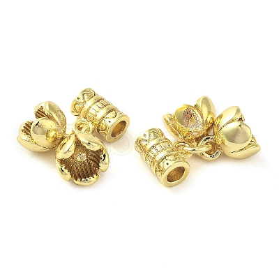 Rack Plating Brass Tube Bails KK-B088-06G-1