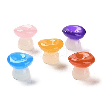 Luminous Resin Mushroom Ornament RESI-F045-10B-1