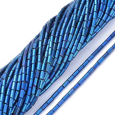 Electroplate Glass Beads Strands X-EGLA-K014-B-FP08-1