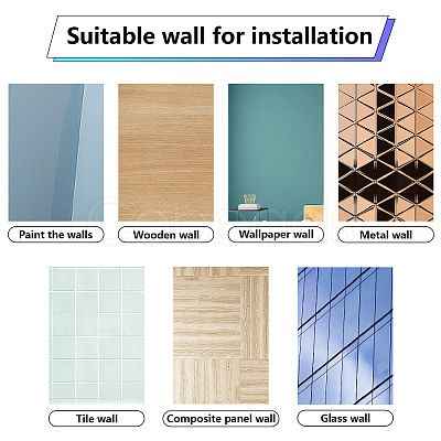 16 Sheets 8 Styles PVC Waterproof Wall Stickers DIY-WH0345-185-1