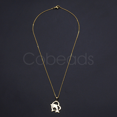 201 Stainless Steel Pendants Necklaces NJEW-S105-JN671-45-2-1