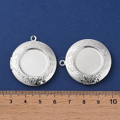 Brass Locket Pendants KK-K277-08S-1