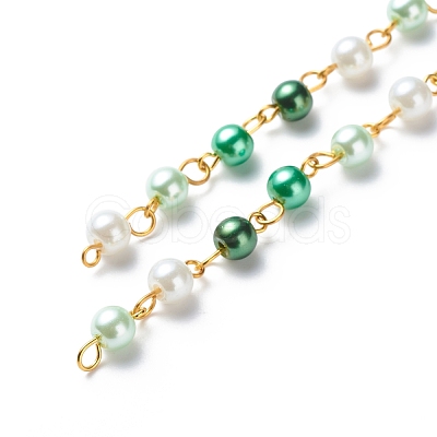 Handmade Glass Pearl Beaded Chains AJEW-JB01136-03-1