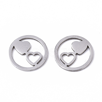 Non-Tarnish Valentine's Day 201 Stainless Steel Charms STAS-N091-104-1