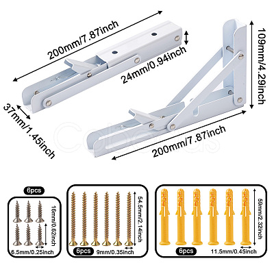 Iron Folding Shelf Brackets SW-TAC0001-11B-1