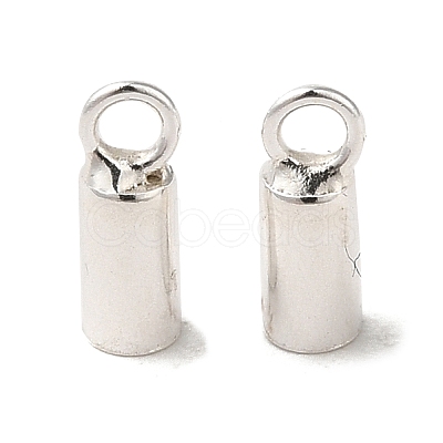 925 Sterling Silver Cord Ends STER-F032-09S-1.5mm-01-1