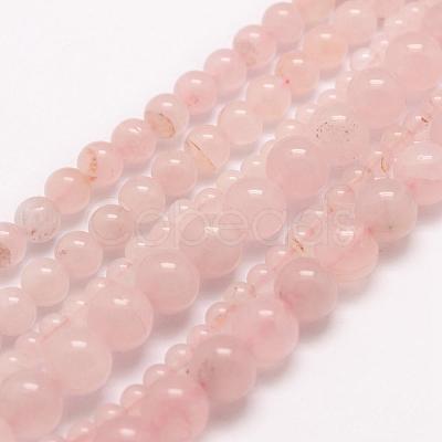 Natural Rose Quartz Beads Strands G-E380-06-8mm-1