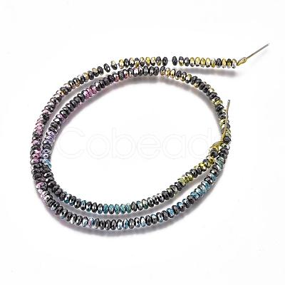 Electroplated Non-magnetic Synthetic Hematite Beads Strands G-L562-12B-1