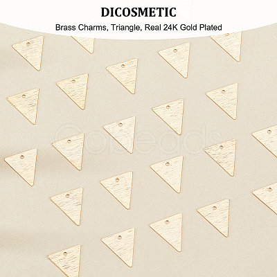 DICOSMETIC 40Pcs Brass Charms KK-DC0002-40-1