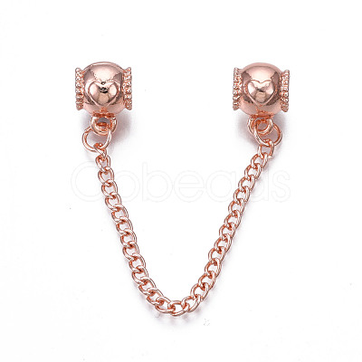 Rack Plating Alloy European Dangle Charms MPDL-N039-228RG-1