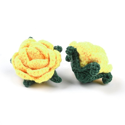 Cotton Knitting Artificial Flower DIY-P082-01H-1