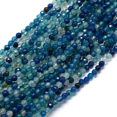 Natural Agate Round Beads Strand G-L084-4mm-07-1