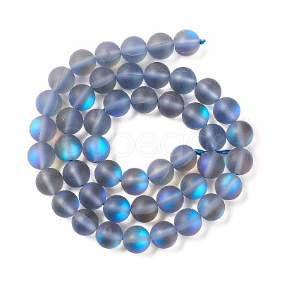 Synthetic Moonstone Beads Strands G-E573-01B-01-1