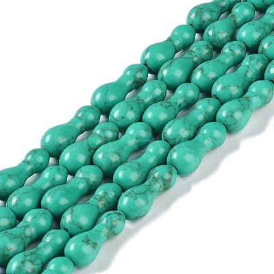 Synthetic Turquoise Beads Strands G-K362-G02-01-1