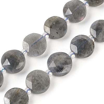 Natural Labradorite Beads Strands G-C116-A46-01-1