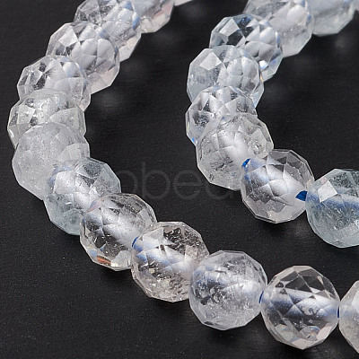 Natural Topaz Crystal Beads Strands G-F717-20-1