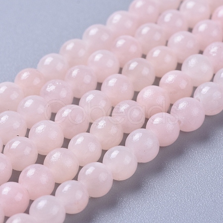 Natural Mashan Jade Beads Strands G-I227-01-4mm-A20-1