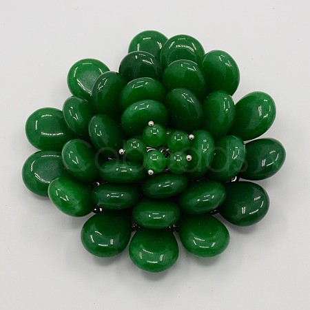 Dyed Jade Cabochons G-N0035-04-1