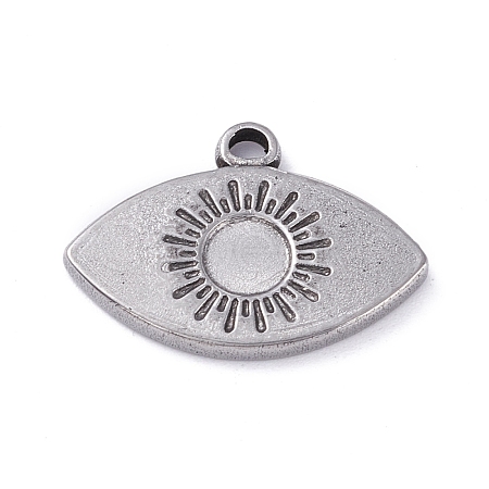 Non-Tarnish 304 Stainless Steel Pendant Cabochons Settings STAS-P288-21P-1