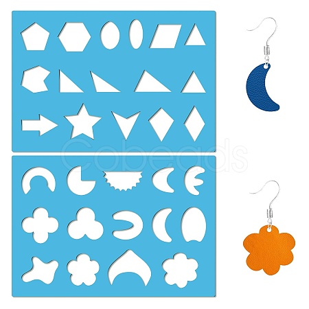 Acrylic Earring Handwork Template DIY-WH0359-087-1