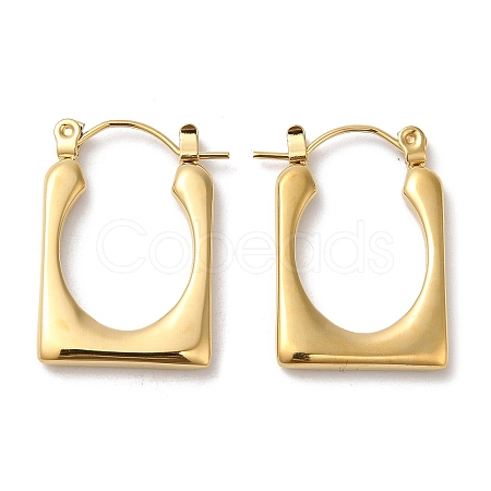 Rack Plating 304 Stainless Steel Hoop Earrings for Women EJEW-Z026-30G-1