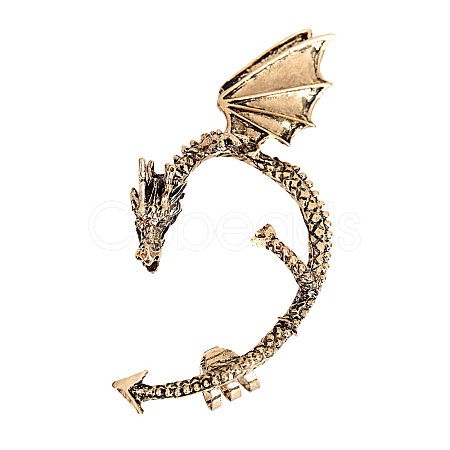 Alloy Dragon Cuff Earrings DRAG-PW0001-75AB-1