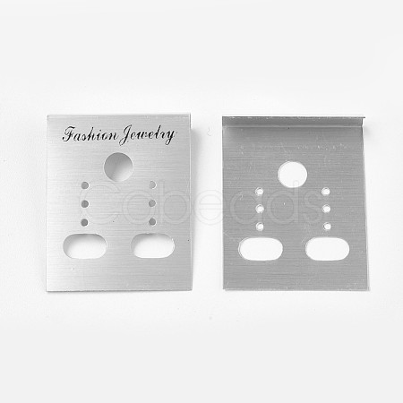 Plastic Earring Display Card BCOF-WH0001-03-1