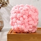 Coarse Polyester Ball Yarn, for DIY Material Blanket Cushion, Pink, 13~29mm, about 43.74 Yards(40m)/Skein