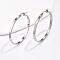 Simple Geometric Tube Earrings for Women, Fashionable and Versatile, for Women, Ring, Silver