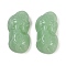 Spray Painted Imitation Jade Glass Beads, Dark Sea Green, 30x15.5x8.5mm, Hole: 1.6mm